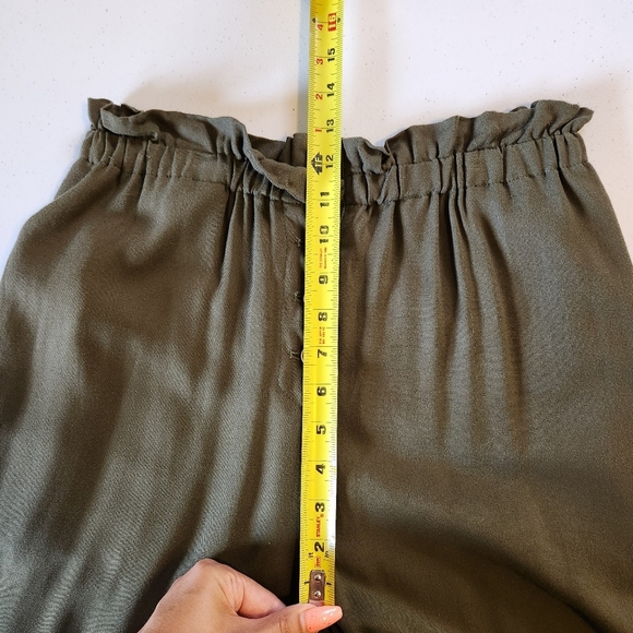 Jackson Rowe Dana Pants High Rise Wide Leg Crop Paperbag Pull On Elastic size xs - Picture 9 of 11